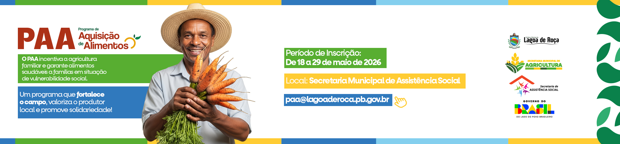 PAA - Programa de Aquisição de Alimentos